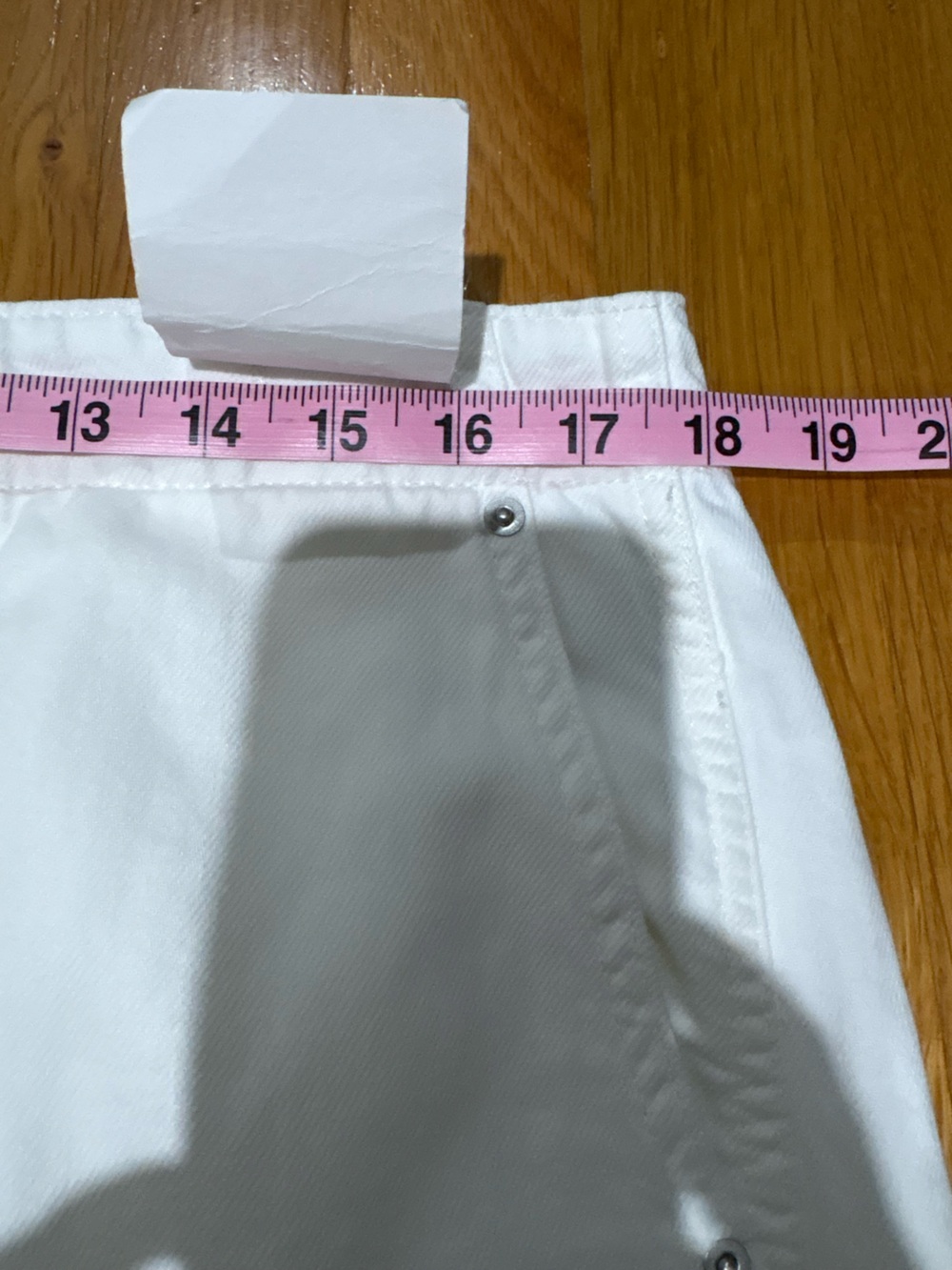 Madewell Wide Sweep Trousers White Size 31 NWT Wide Leg High Rise - Picture 9 of 11